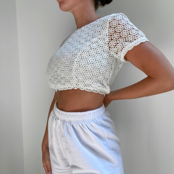 french connection crochet crop top - Picture 5 of 5
